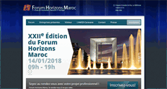 Desktop Screenshot of forumhorizonsmaroc.com