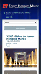 Mobile Screenshot of forumhorizonsmaroc.com