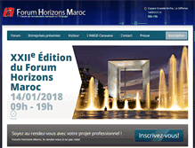 Tablet Screenshot of forumhorizonsmaroc.com